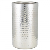 Wine Cooler Hammered Stainless Steel
