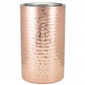 Wine Cooler Hammered Copper Plated