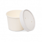 Soup Container & Lid White 8oz x250