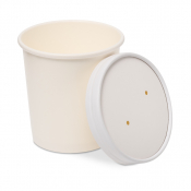 Soup Container & Lid White 16oz x250