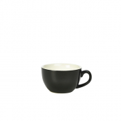 Porcelain Black Bowl Shaped Cup 17.5cl/ 6oz