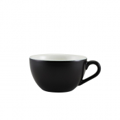 Porcelain Matt Black Bowl Shaped Cup 34cl/ 12oz