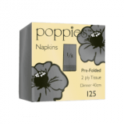 Napkin Grey 40cm/2ply 8 Fold x2000