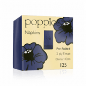 Napkin Navy 40cm/2ply 8 Fold x2000