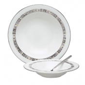 Clarity Rimmed Pasta Bowl  270mm x2