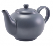 Porcelain Matt Grey Teapot 45cl/ 15.75oz