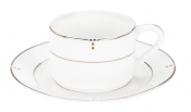 Cubiq Tea Cup Saucer Stackable 155mm x6