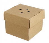 Corrugated Kraft Gourmet Burger Box 122x102mm x100