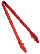 Tong Scallop Grip Polycarbonate Red 12inch