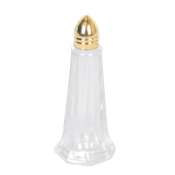 Tower Salt & Pepper Shakers Gold Top x12