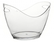 Polycarbonate Small Champagne Bucket clear 10.5inch (27cm)
