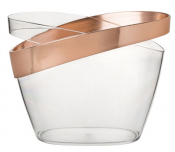 Polycarbonate Copper Banded Champagne Bucket 12inch (30cm)