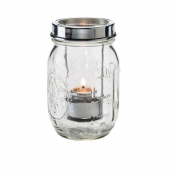 Firefly: Clear Glass Lamp with Cradle and Handle