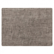 Modern Twist Linen Chocolate Silicone Placemat 30.5 x 40.6cm (12 x 16inch)