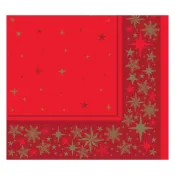 Swansoft Merry & Bright Napkin Red 40cm x500