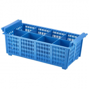 8 Compart Cutlery Basket (Blue) 430 X 210 X 155mm