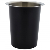 Cutlery/Flatware Cylinder Holder Stainless Steel Black