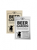 A4 Gold Beer Garden/ Dog On Lead, Rigid Sign.