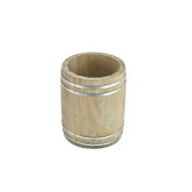Miniature Wooden Barrel 11.5Dia x 13.5cm