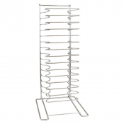 Alphin Pizza Pan Stacking Racks Chrome Plated 15 Slot 1.5inch Gap