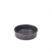 Rustic Stoneware Blue Tapas Dish 14.5cm