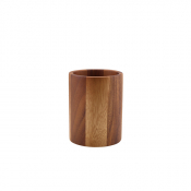 Acacia Wood Cutlery Cylinder