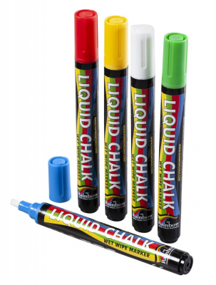 Chisel Liquid Chalk Pen Colour 5mm (Pack of 5)