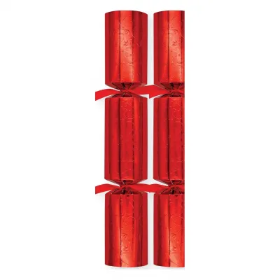Christmas Cracker Fleur De Lys Red 12Inch Content O x24